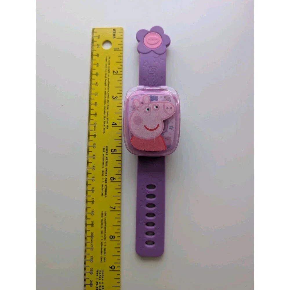 VTech Peppa Pig Learning Watch Pink Purple Activity Games with Sound